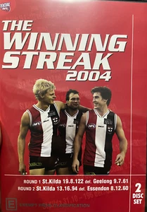 AFL St Kilda Saints The Winning Streak 2004 Round 1 & 2 region 4 DVD (2 discs) - Picture 1 of 3