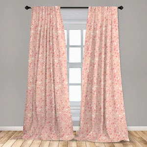 Cherry Blossom Microfiber Curtain 2 Panel Set for Living Room Bedroom in 3 Sizes - Picture 1 of 2