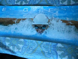 Michael Phelps 2008 Olympic Games Kellogg's Poster 100" Long x 18" Wide - Photo 1/9