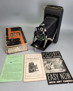 KODAK JUNIOR SIX-16 Camera VINTAGE 1930s Doublet Lens Paperwork - Picture 1 of 15
