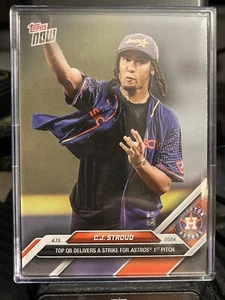 2024 Topps Now C.J. Stroud Astros 1st Pitch Base 79 - Picture 1 of 2