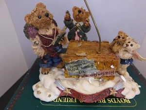 Boyds Bears and Friends "The Flying Lesson - This End Up" Music Box ~ Tested - Picture 1 of 16