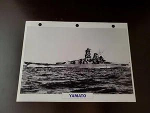 Japanische Marine Yamato Foto und Merkblatt 1945 - Bild 1 von 2
