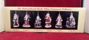 Vintage International Santa Claus Christmas Ornaments Collection Set of 6 - Picture 1 of 3