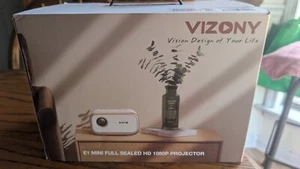Vizony E1 Mini Full Sealed HD 1080P Projector - Picture 1 of 10