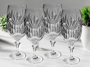 Gorham Crystal (Lot of 4) King Arthur Iced Tea Beverage 8 1/2" Blown Glasses - Picture 1 of 4