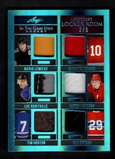 2022-23 Legendary Locker Room Tim Horton, Mario Lemieux, Ken Dryden , Federov /5