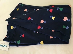 NWT Carter's Hearts Capri Leggings Girls many sizes Navy  - Picture 1 of 1