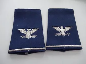 US Air Force Colonel Shoulder Mark Schulterklappen Überziehschlaufen short - Bild 1 von 3