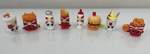 Shopkins Season 3 All 8 Exclusive Figures From Food Fair FAST FOOD Collection