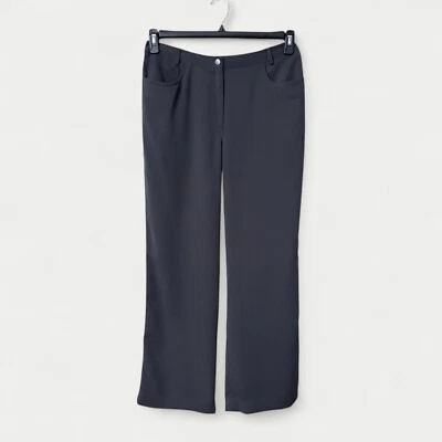 Yansi Fugel Microfiber Career Dress Pants Women's Size 14 Bootcut Charcoal Gray - Image 1 of 4