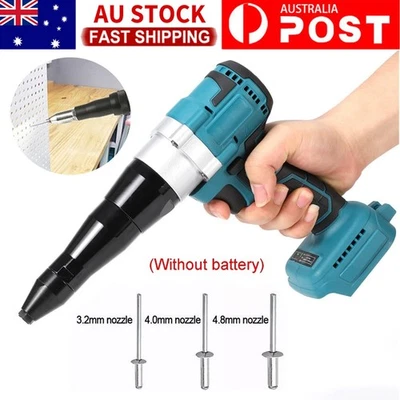 Upgraded Brushless Cordless Rivet Gun Automatic Pop Gun For Makita 18V Battery - image 1 of 4
