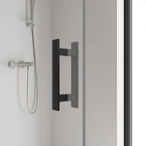 Manija de puerta corredera de acero inoxidable en forma de H, manija de puerta de doble cara - Imagen 1 de 12