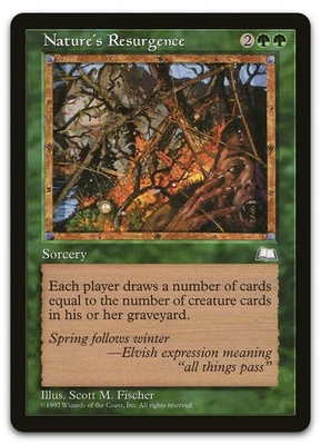 Nature's Resurgence (NM) Weatherlight WTH Magic MTG - Image 1 of 2