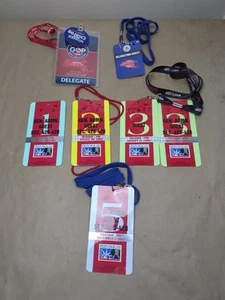 VTG 2004 Lot 7 Guest Badge Pass George W Bush RNC Republican Convention GOP - Picture 1 of 19