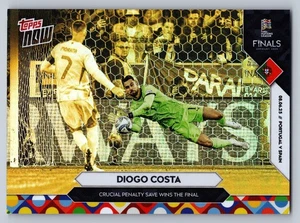 2025 Topps Now Diogo Costa Gold Foil /50 UEFA Nations League Final Save Portugal - Picture 1 of 2