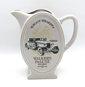 WALKER'S DeLUXE BOURBON CERAMIC PITCHER (1931 CORD L-29 IMAGE) - Picture 1 of 6