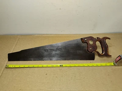 Antique / Vintage C.E. Jennings New York #7 Woodworking Saw Eagle Medallion - Image 1 of 4