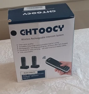 Chtoocy Wireless Intercom System CH-668 Rechargeable 1 Mile Range - Picture 1 of 5