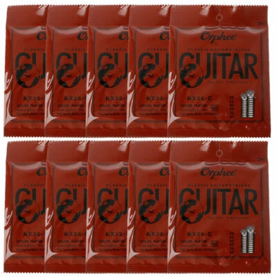 5 Packs Orphee Classical Guitar Strings Nylon Strings Black Hard Tension UK