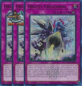 Yugioh! 3x Orcust Crescendo BLMM-EN098 Emblasonado Ultra Raro 1ª Edición Casi Nuevo - Imagen 1 de 1