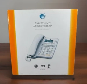 Altavoz telefónico con cable AT&T directorio identificador de llamadas/llamada en espera retención CL2909 - Imagen 1 de 10