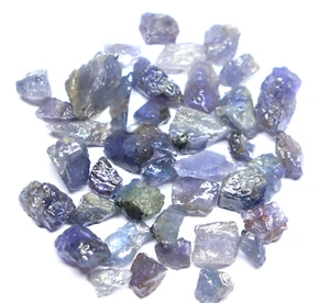 Lote de 100 quilates de piedras preciosas ásperas de tanzanita azul natural sin calentar - Imagen 1 de 7