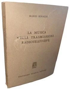Rinaldi DIE MUSIK IN DEN RADIO- UND FERNSEHSENDUNGEN Sciascia 1960 TV-Buch - Bild 1 von 1