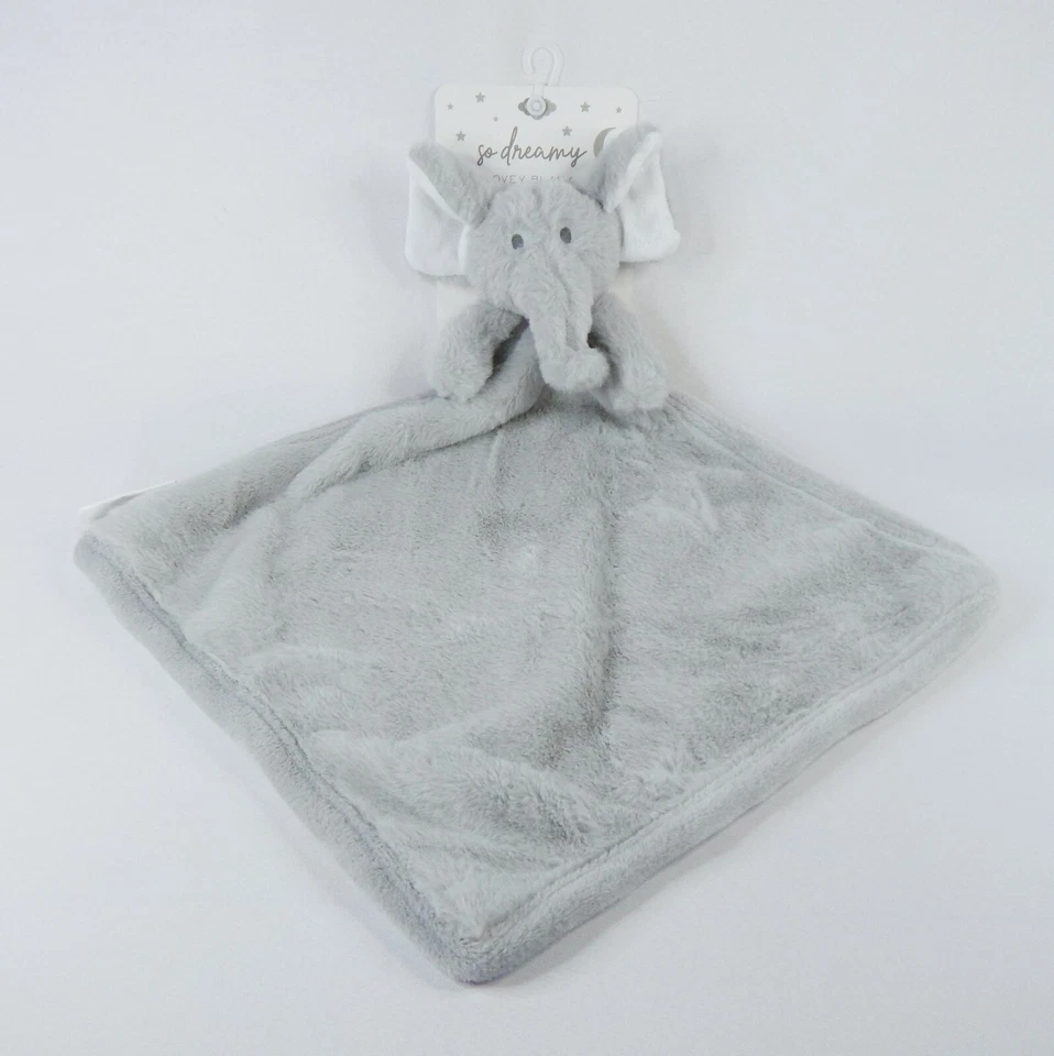 SL Home Fashions so Dreamy Elephant Security Blanket Gray Plush Lovey 119741