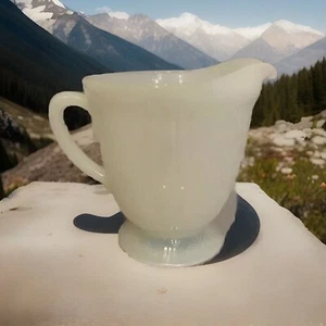 Crema De Colección Macbeth Evans Depresión Vidrio Sweetheart Monax Ópalo Blanco Sin Daños - Imagen 1 de 5