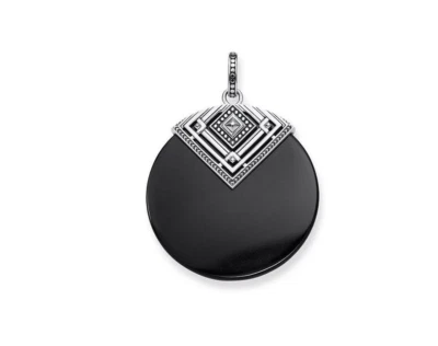Ciondolo Thomas Sabo in Argento 925 traforato e onice nera Africa PE749n - Immagine 1 di 2