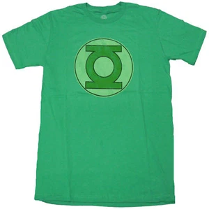 Official DC Comics The Green Lantern Distressed Logo T-shirt - Picture 1 of 1