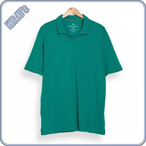 Polo Tommy Bahama Portola Point Johnny Cuello Para Hombre Pequeño Verde Cadmio - Imagen 1 de 10