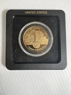 Bicentennial SILVER Commemorative Coin - 1794-1994 - 1oz Silver / 24k Gold Plate - Image 1 of 4