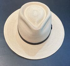 SunBody Fine Palm Leaf Tear Drop Fedora Hat Guatemala Leather Hat Band Sun body