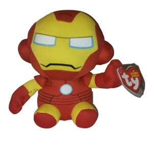 Ty Beanie Baby - IRON MAN (Marvel)(6 Inch) NEW MWMTs Plush Stuffed Animal Toy - Picture 1 of 7