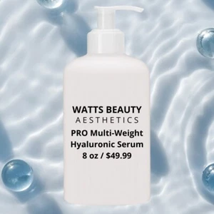 8 oz - 100% Pure Hyaluronic Acid Hydrating Serum + Pump - 2% Strength Spa Serum - Picture 1 of 6