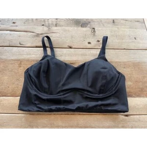 PINK Victoria's Secret Black LARGE The Wave Ultimate Longline Sport Bra VS - Picture 1 of 2