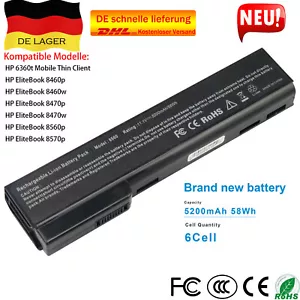 Laptop Akku für HP ProBook 6560b 6570b 6460b 628666-001 628668-001 HSTNN-LB2I - Bild 1 von 11