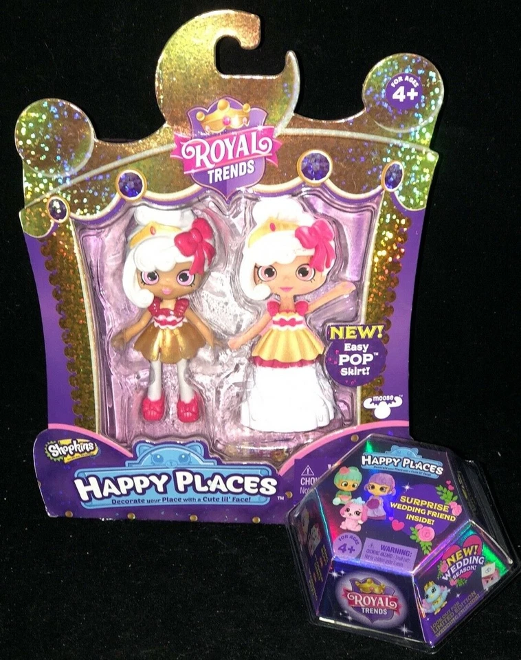 MINI BONECA CUPCAKE QUEENIE SHOPKINS HAPPY PLACES ROYAL TRENDS NOVA EM FOLHA - Imagem 1 de 1