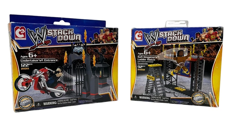 WWE Stackdown Undertaker's Entrance Wrestling Kofi Kingston Ladder Building Bloc - Image 1 of 4
