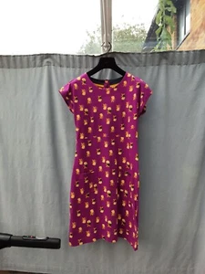weird fish tallahassee Pineapple print Cotton Jersey dress UK 10 New - Picture 1 of 5