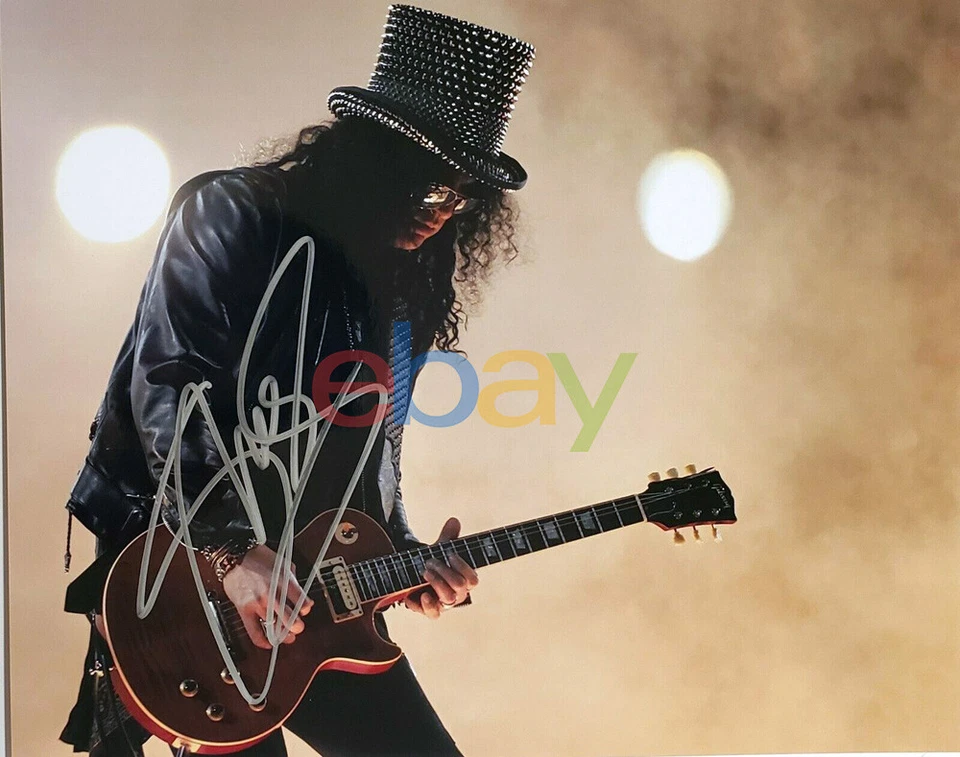 SLASH GUNS N ROSES Autographed 8x10 Photo signed reprint - Image 1 of 1