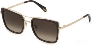 Gafas de sol Police para mujer, negras doradas con brillo, SPLD82, 0G14 - Imagen 1 de 2