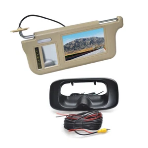 Sun Visor Rear View Monitor & Reverse Camera for Chevrolet Silverado GMC Sierra - Picture 1 of 9