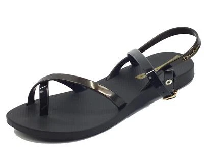 Ipanema 82842 Fashion Sand VIII Black Gold Sandali Infradito per Donna in caucci - Imagen 1 de 3