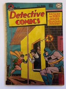 DETECTIVE COMICS #117 NOVEMBER 1946 BATMAN DC GOLDEN AGE COMIC *READ* < - Imagen 1 de 6