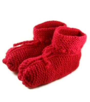 Booties Slippers for All Knitting Pattern Unisex  is a Knitting Printed Pattern - Image 1 of 4