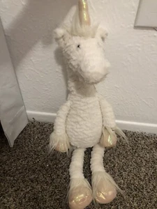 Jellycat zierliches Einhorn 16 Zoll Plüschtier Stofftier weiß mit schillernden Hufen - Bild 1 von 5