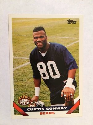 1993 Topps #12 - Curtis Conway - Chicago Bears (RC) - Image 1 of 2